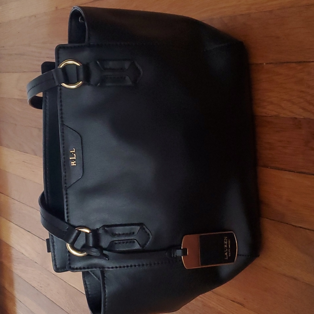 Lauren by Ralph Lauren black shoulder bag